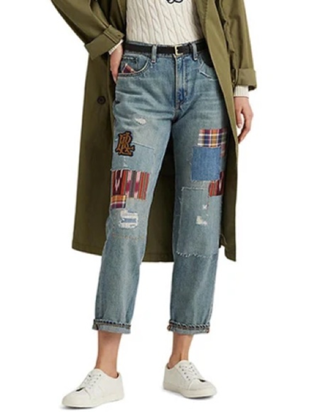 Ralph Lauren Patchwork Relaxed Tapered Jeans
